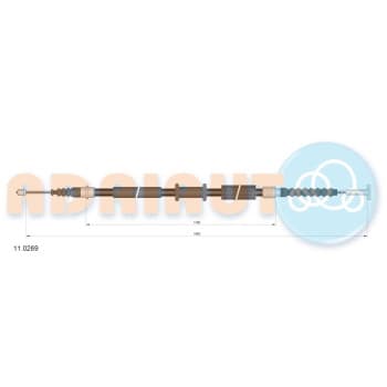 Cable de tracción, freno de estacionamiento 11.0269 Adriauto 
