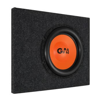 Caja de subwoofer de 10" hecha a medida para Scania CR20 con subwoofer MAD S1-104, 250 vatios RMS, 4 ohmios