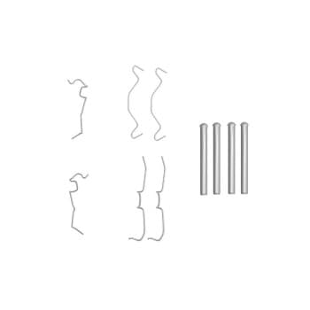 Kit d'accessoires, plaquette de frein à disque