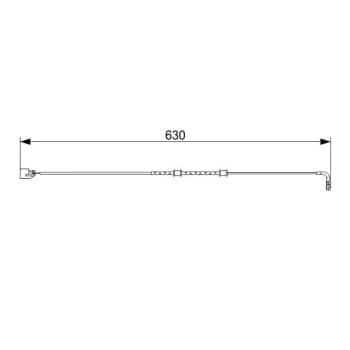 Contacto de advertencia, desgaste de pastillas/forros de freno 1 987 473 555 Bosch