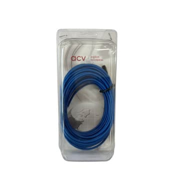 Cable de alimentación de 1,5 mm azul, 10 m en blíster