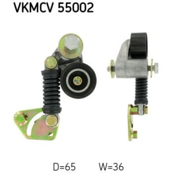 Polea tensora, correa Poly V VKMCV 55002 SKF