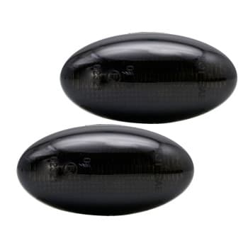 Jeu de clignotants latéraux à LED adaptés à différents modèles Peugeot - Gris fumé - incl. Dynamic Running L