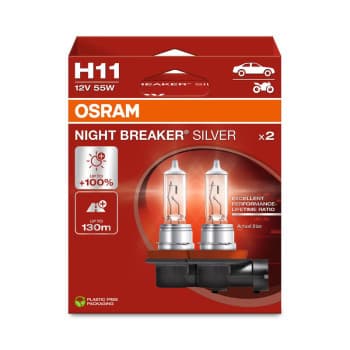 Osram Night Breaker Silver 12V H11 55W - 2 piezas