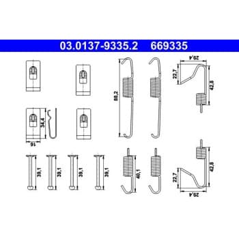Accesorios, zapata de freno de estacionamiento