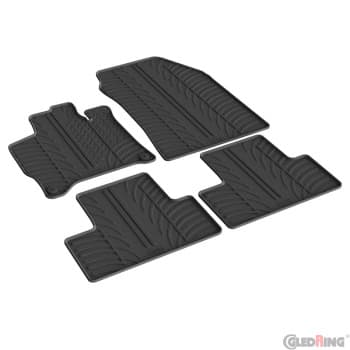 Alfombrillas de goma compatibles con Opel Astra L HB 5 puertas MHEV 2024- (perfil en T, 4 piezas)