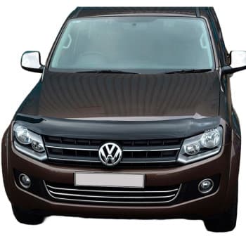 Protector de capó unidireccional (antigravilla) Volkswagen Amarok MK1 2010-2022 - Negro brillante