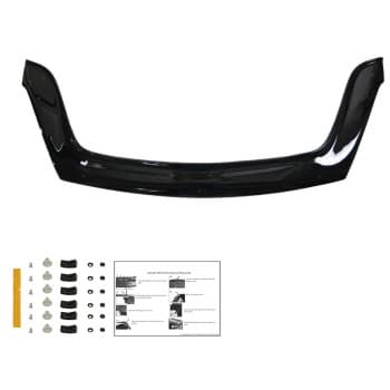 Protector de capó unidireccional (antigravilla) Peugeot Partner Tepee 2008-2015 - Negro brillante