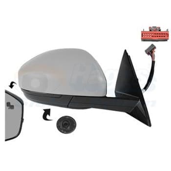 RETROVISOR EXTERIOR CON BOBINA ELÉCTRICA 0266826 Hagus