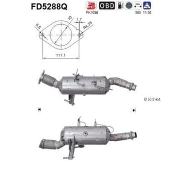 Filtro de partículas diésel FD5288Q