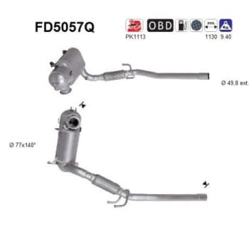 Filtro de partículas diésel FD5057Q