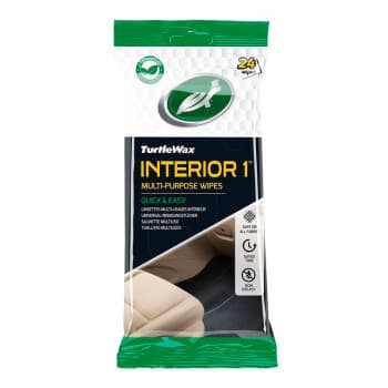 Turtle Wax 54094 Interior 1 Toallitas limpiadoras para interiores 24 piezas