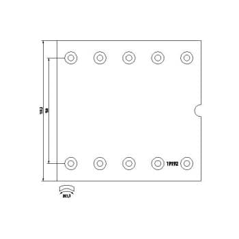 Juego de pastillas de freno, freno de tambor 1919202 Textar