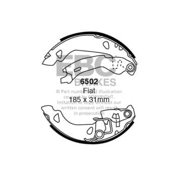 Juego de zapatas de freno