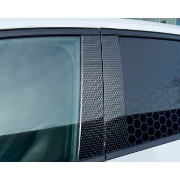 Pegatinas Foliatec Design para pilar B – Juego de 2 24,5 x 54,5 cm – Negro brillante