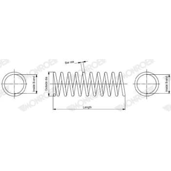 Ressort de suspension MONROE SPRINGS SE2353