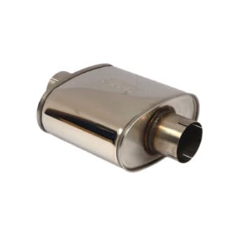 Silenciador Ovalado de Acero Inoxidable