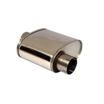 Silenciador Ovalado de Acero Inoxidable