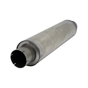 Silenciador redondo de acero inoxidable