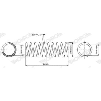 Muelle del chasis SP3527 Monroe