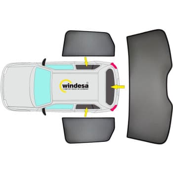 SunClip Visibility & Sunshade compatible con Dacia Spring EV 2021-2024