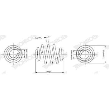 Muelle del chasis SN0406 Monroe