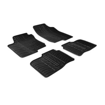 Alfombrillas de goma compatibles con Hyundai i30 / Kia Cee'd 2007-2011 (diseño T, 4 piezas)