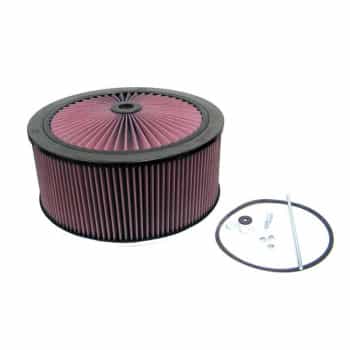 Bride K & N de 185 mm, diamètre de 14 '', hauteur de 190 mm avec couvercle X-Stream (66-3100)