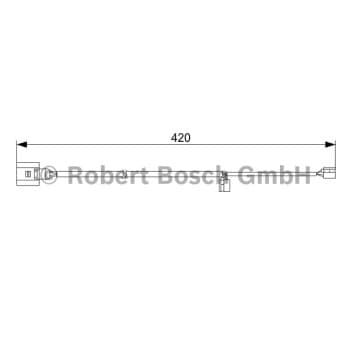 Contacto de advertencia, desgaste de pastillas/forros de freno Para 1 987 473 012 Bosch
