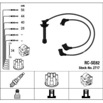 Juego de cables de bujía 2717 NGK