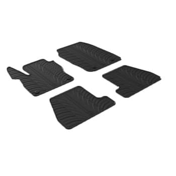 Alfombrillas de goma aptas para Ford Focus 3/5 puertas + ST 2015- (4 piezas)