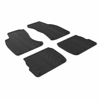 Alfombrillas de goma compatibles con Audi A6 1997-2004 (diseño T, 4 piezas)