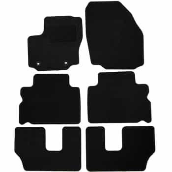 Alfombrillas de coche compatibles con Ford S-Max 2006- 7 plazas 6 piezas