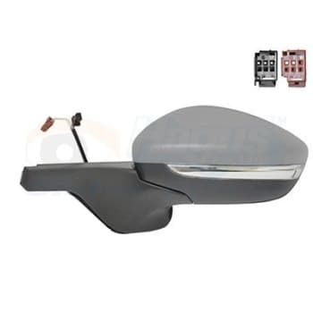 Retrovisor exterior con bobina eléctrica 0937807 Hagus