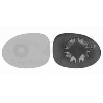 Verre miroir, rétroviseur extérieur 4343837 Van Wezel