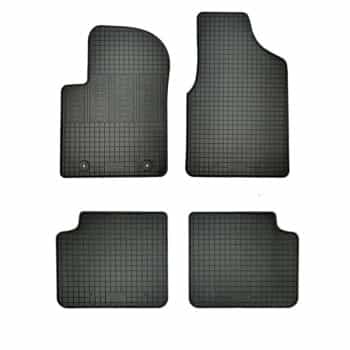 Alfombrillas de goma compatibles con Ford Ka II 2008-2012 (4 piezas con puntos de montaje)
