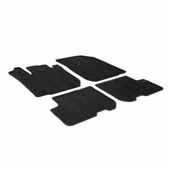 Alfombrillas de goma compatibles con Dacia Sandero 2012- (T-Design 4 piezas)
