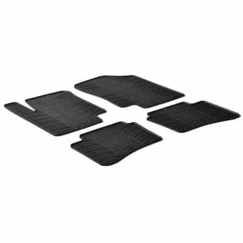 Alfombrillas de goma compatibles con Hyundai i20 2008-2014 (diseño T, 4 piezas)
