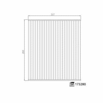 Filtro interior 173280 FEBI
