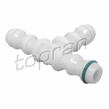 Elemento de conexión, línea de fluido de limpieza