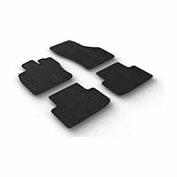Alfombrillas de goma compatibles con Cupra Formentor 2020- (T-Design 4 piezas + clips de montaje)