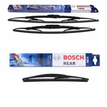 Paquete económico de escobillas limpiaparabrisas Bosch 531 + H250