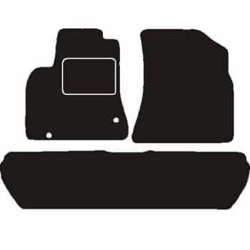 Alfombrillas delanteras compatibles con Citroën Berlingo 5 plazas 2008-2018