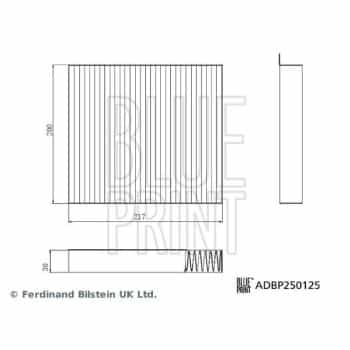 Filtro interior ADBP250125 Blue Print